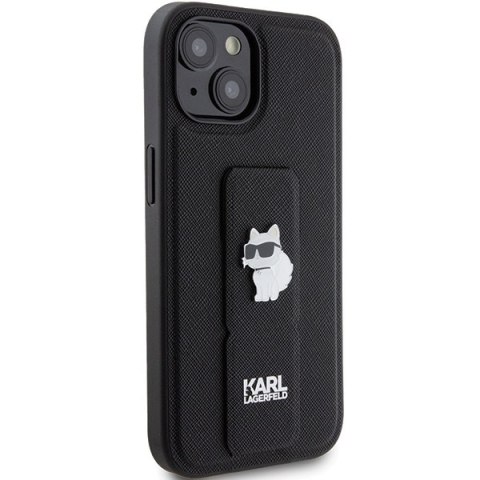 Etui na telefon iPhone 15 Plus Karl Lagerfeld Choupette czarne hardcase