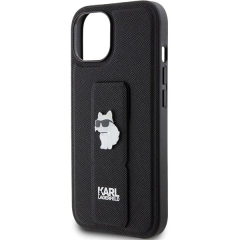 Etui na telefon iPhone 15 Plus Karl Lagerfeld Choupette czarne hardcase