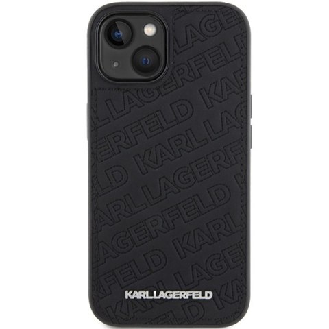 Etui na telefon iPhone 15 Plus Karl Lagerfeld czarne hardcase Quilted