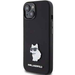 Etui na telefon iPhone 15 Plus Karl Lagerfeld Choupette Silicone czarne