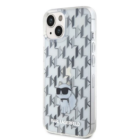 Etui na telefon iPhone 15 Karl Lagerfeld hardcase Monogram Choupette