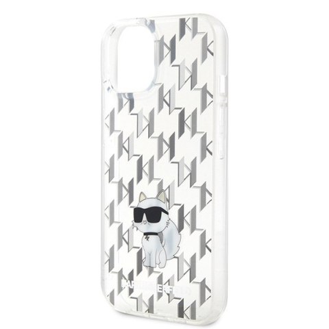 Etui na telefon iPhone 15 Karl Lagerfeld hardcase Monogram Choupette