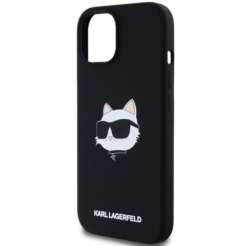 Etui na telefon iPhone 15 Plus Karl Lagerfeld Choupette MagSafe czarne