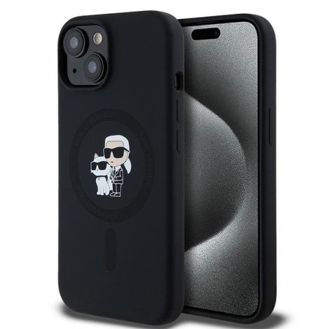 Etui na telefon iPhone 15 Plus/14 Plus Karl Lagerfeld MagSafe czarne