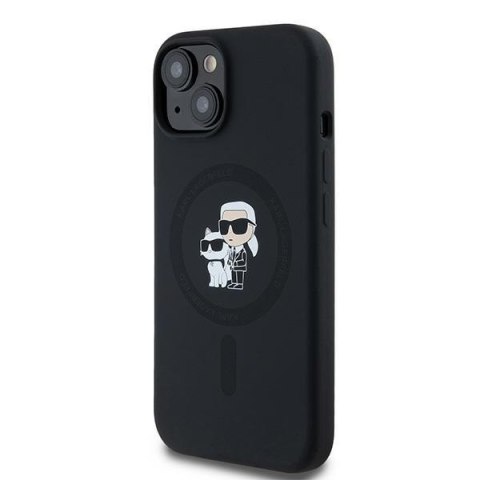 Etui na telefon iPhone 15 Plus/14 Plus Karl Lagerfeld MagSafe czarne