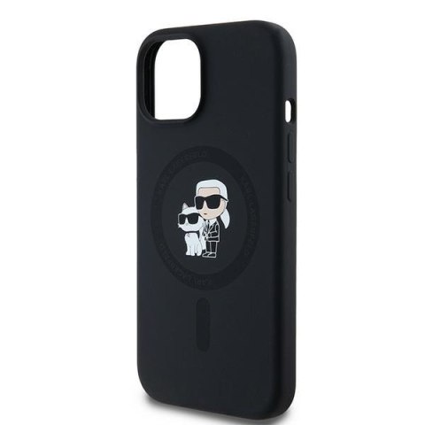 Etui na telefon iPhone 15 Plus/14 Plus Karl Lagerfeld MagSafe czarne