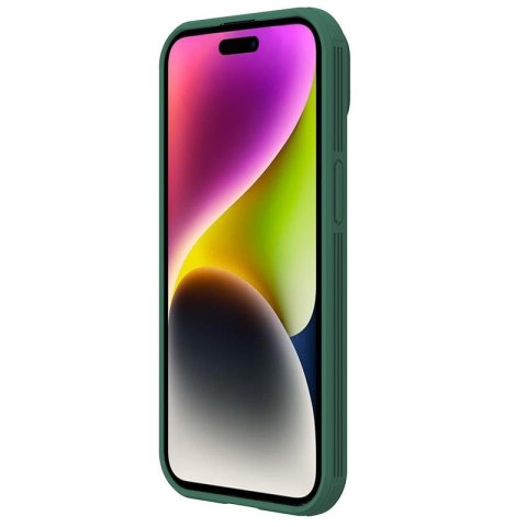 Etui na telefon iPhone 15 Plus Nillkin CamShield Pro zielony