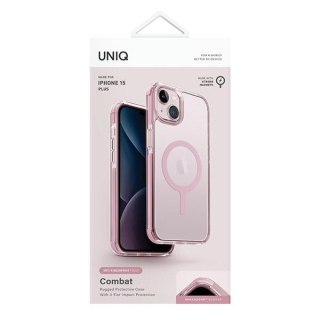 Etui iPhone 15 Plus / 14 Plus UNIQ Combat MagClick Charging różowy / baby pink