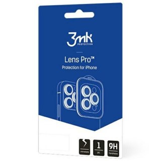 Szkło hybrydowe na obiektyw aparatu 3MK Lens Protection Pro Apple iPhone 15 srebrny/silver