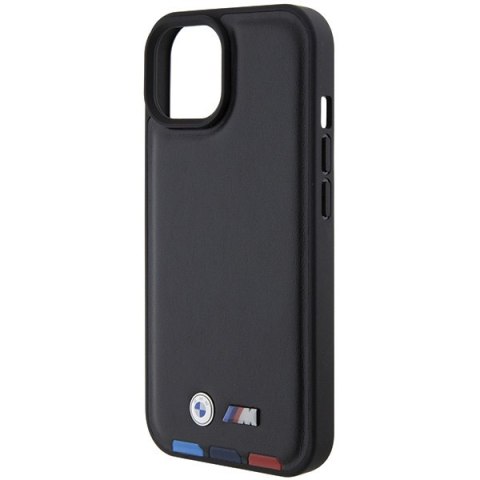 Etui BMW BMHCP15S22PTDK Apple iPhone 15 Leather Stamp Tricolor czarny/black