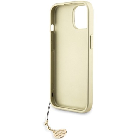 Etui na telefon iPhone 15 Guess szare hardcase Charms Collection