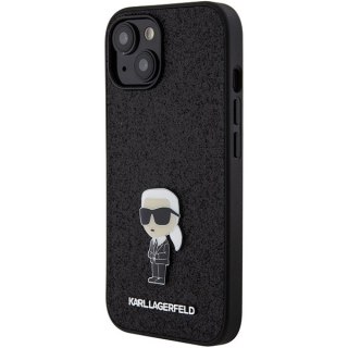 Etui na telefon iPhone 15 Karl Lagerfeld hardcase z metalowym pinem