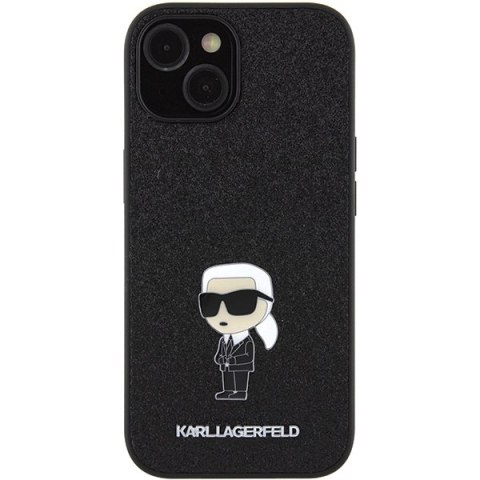 Etui na telefon iPhone 15 Karl Lagerfeld hardcase z metalowym pinem