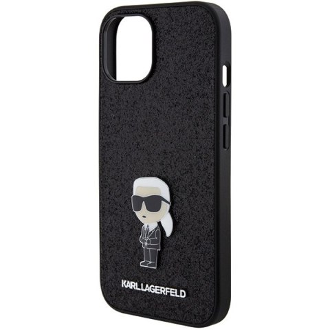 Etui na telefon iPhone 15 Karl Lagerfeld hardcase z metalowym pinem