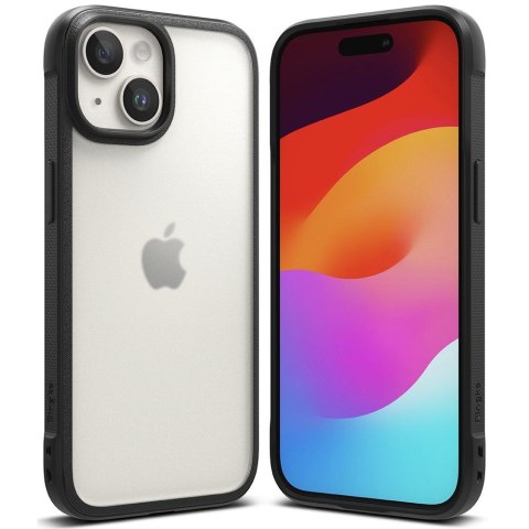 Etui na telefon iPhone 15 Ringke Fusion Bold Matte Black - Ochrona i styl