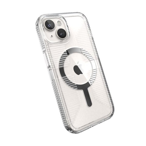 Etui na telefon iPhone 15 Speck Gemshell Grip MagSafe przezroczyste