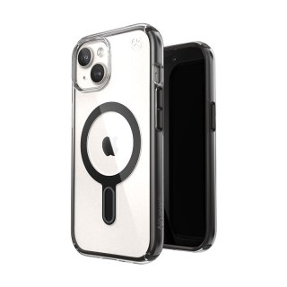 Etui iPhone 15 Speck Presidio Perfect-Clear ClickLock MagSafe przezroczyste / Frosted Black / Slate Grey