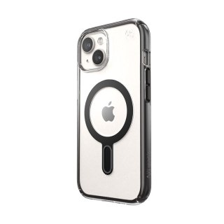 Etui iPhone 15 Speck Presidio Perfect-Clear ClickLock MagSafe przezroczyste / Frosted Black / Slate Grey