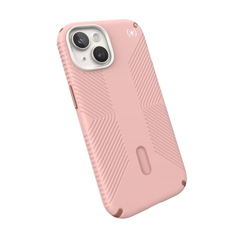 Etui na telefon iPhone 15 Speck Presidio2 Grip MagSafe różowe miedziane