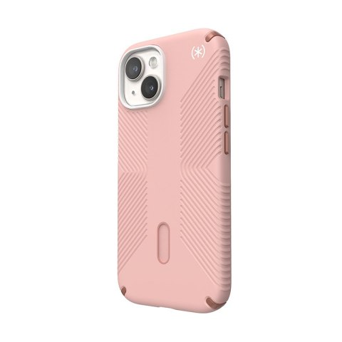 Etui na telefon iPhone 15 Speck Presidio2 Grip MagSafe różowe miedziane