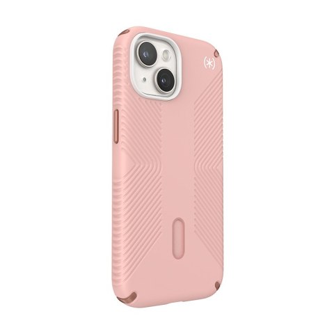 Etui na telefon iPhone 15 Speck Presidio2 Grip MagSafe różowe miedziane