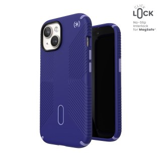 Etui iPhone 15 Speck Presidio2 Grip ClickLock & MagSafe niebieskie / fioletowe (Future Blue/Purple Ink)