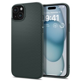 Etui iPhone 15 Spigen Liquid Air zielone Abyss