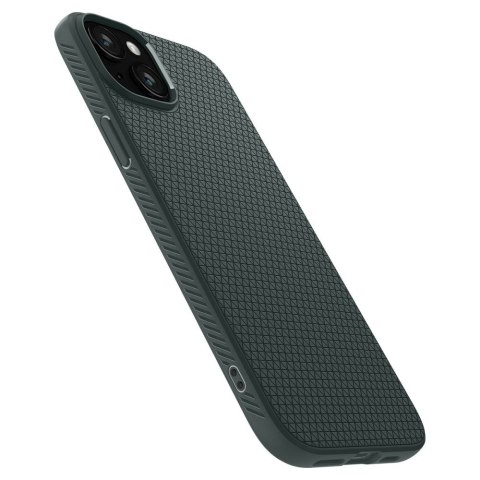 Etui na telefon iPhone 15 Spigen Liquid Air zielone Abyss - ochrona