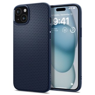 Etui iPhone 15 Spigen Liquid Air granatowe