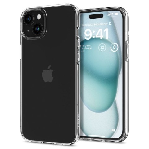 Etui na telefon iPhone 15 Spigen Liquid Crystal przezroczyste 透明