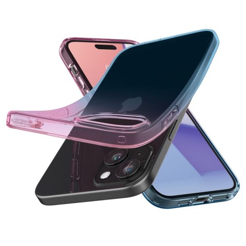 Etui na telefon iPhone 15 Spigen Liquid Crystal różowe - ochrona i styl