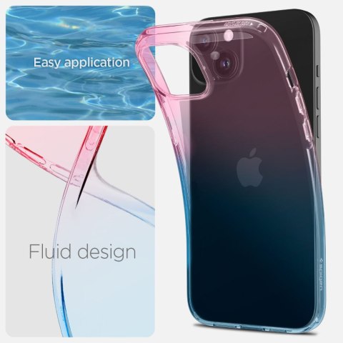 Etui na telefon iPhone 15 Spigen Liquid Crystal różowe - ochrona i styl