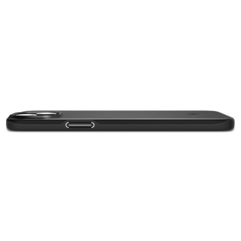 Etui na telefon iPhone 15 Spigen Thin Fit czarne - cienkie i lekkie