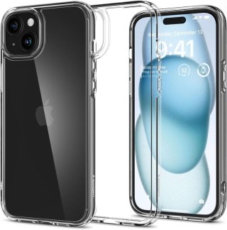 Etui na telefon iPhone 15 Spigen Ultra Hybrid przezroczyste 透明