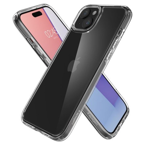 Etui na telefon iPhone 15 Spigen Ultra Hybrid przezroczyste 透明