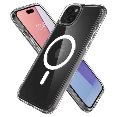 Etui na telefon iPhone 15 Spigen Ultra Hybrid MagSafe białe