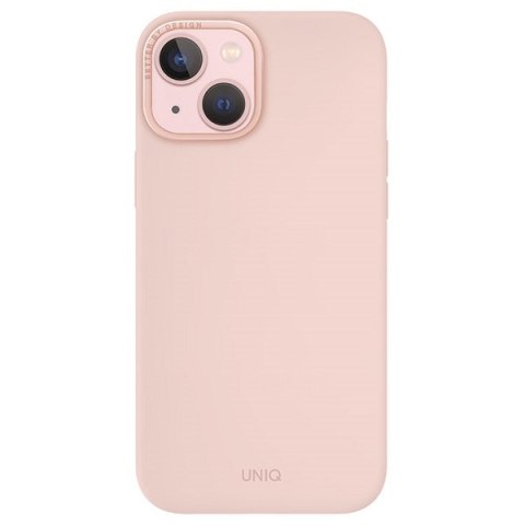 Etui na telefon iPhone 15 UNIQ Lino Hue różowy - stylowe i ochronne