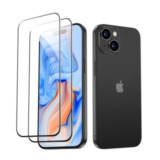 Szkło ESR Tempered Glass Apple iPhone 15 Black [2 PACK]