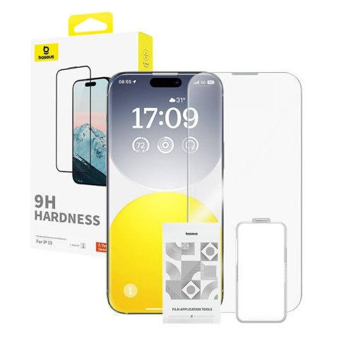 Szkło hartowane iPhone 15 Baseus Diamond