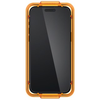 Szkło hartowane iPhone 15 Spigen GLAS.tR AlignMaster FC Black 2 PACK