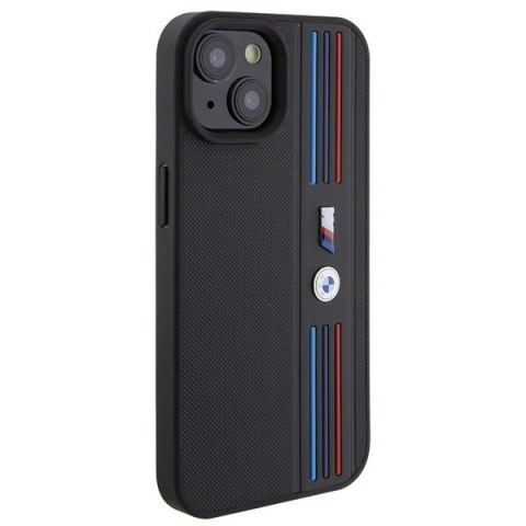 Etui na telefon iPhone 15 BMW czarne Tricolor M Collection