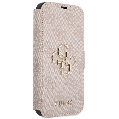 Etui na telefon iPhone 15/14/13 Guess GUBKP15S4GMGPI różowy book 4G