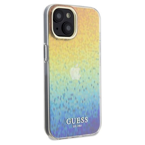 Etui na telefon iPhone 15/14 Guess wielokolorowe hardcase IML Mirror