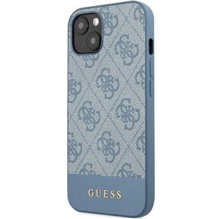 Etui iPhone 15 / 14 / 13 Guess niebieskie hardcase 4G Stripe Collection