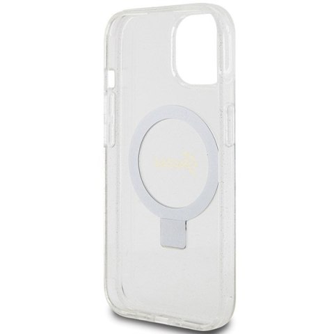 Etui na telefon iPhone 15/14/13 Guess Ring Stand MagSafe przezroczyste