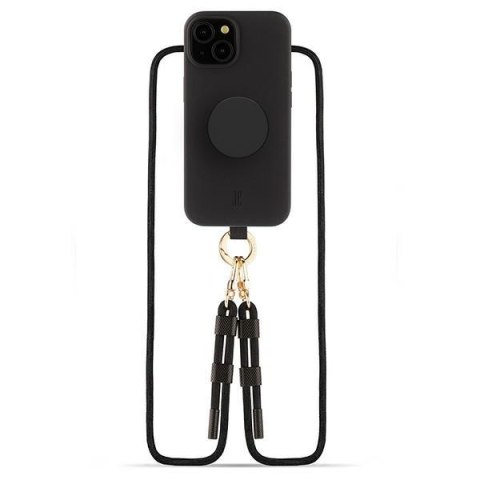 Etui iPhone 15 Pro Just Elegance PopGrip czarne