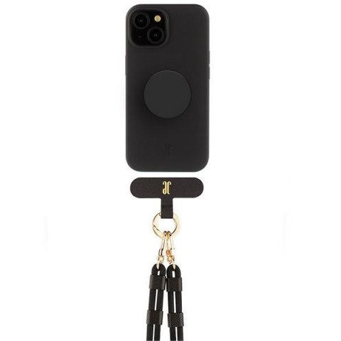 Etui Just Elegance PopGrip Apple iPhone 15 czarny/black