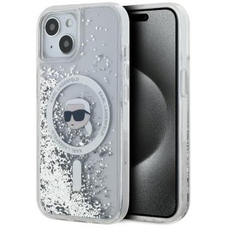 Etui na telefon iPhone 15/14/13 Karl Lagerfeld Liquid Glitter MagSafe