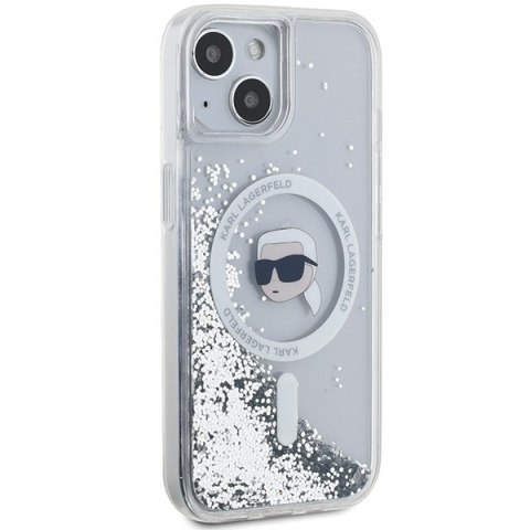 Etui na telefon iPhone 15/14/13 Karl Lagerfeld Liquid Glitter MagSafe