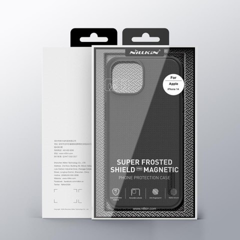 Etui na telefon iPhone 15 Nillkin Super Shield Pro Magnetic czarny